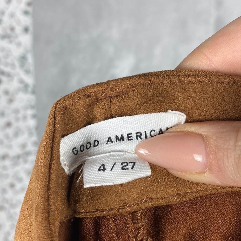 Good American brown suede skinny pants - Picture 7 of 8
